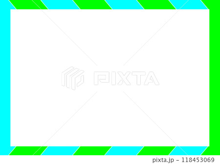 フレーム 黄緑 水色 フレーム 黄緑 水色 118453069