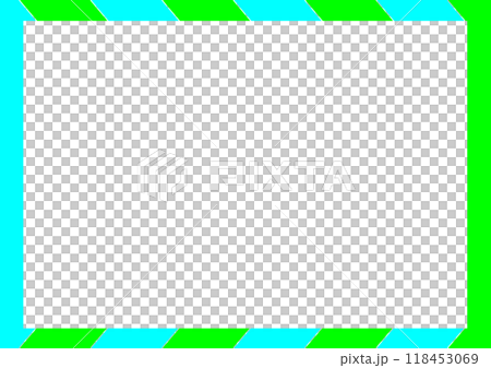 フレーム 黄緑 水色 フレーム 黄緑 水色 118453069