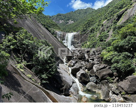 Senpiro-taki Falls are grand waterfalls representative of Yakushima Island , Yakushima is a World Heritage Site island located in Kagoshima Prefecture, Kyushu, Japan 118453237