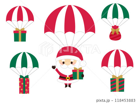 パラシュートとサンタクロース 118453883