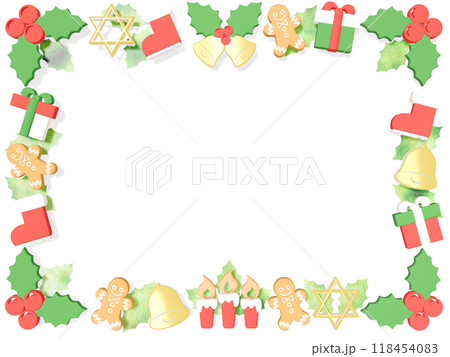 クリスマスの3DCGフレーム 118454083