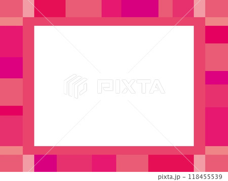 フレーム　ホワイトスペース　幾何学模様　キュート 118455539