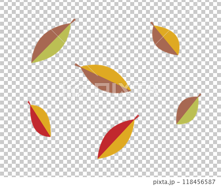 簡單的落葉插圖集 簡單的落葉插圖集 118456587