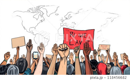 hand drawn international human right design hand drawn international human right design 118456682