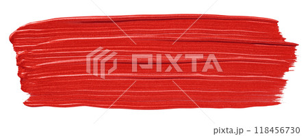 Shiny red brush isolated on white background Shiny red brush isolated on white background 118456730