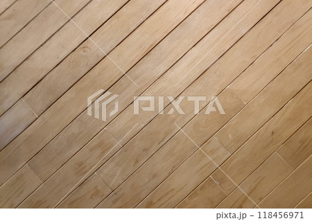 Diagonal wood planks wall background Diagonal wood planks wall background 118456971