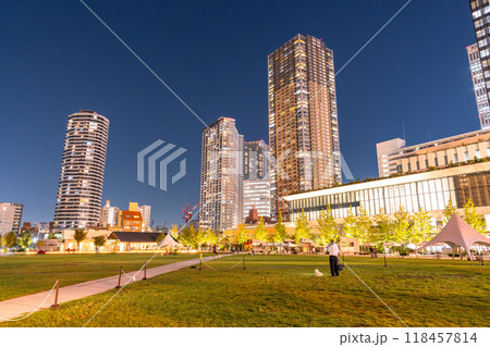 《東京都》池袋のタワーマンションの夜景・イケサンパーク 118457814