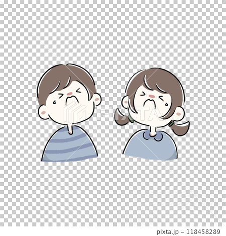 Crying boys and girls 118458289