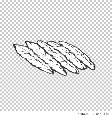 せせりの手描き筆絵風イラスト 118459146