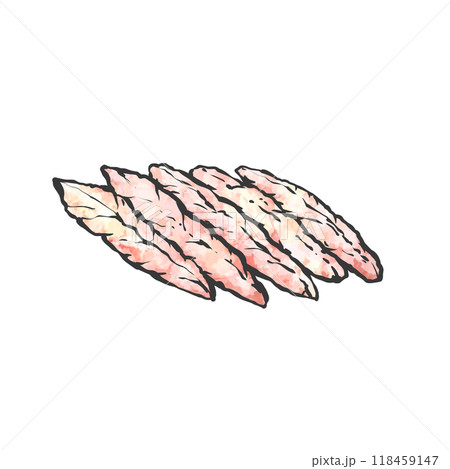 せせりの手描き筆絵風イラスト 118459147