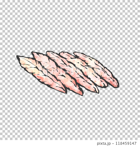 せせりの手描き筆絵風イラスト 118459147