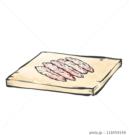 せせりの手描き筆絵風イラスト せせりの手描き筆絵風イラスト 118459149