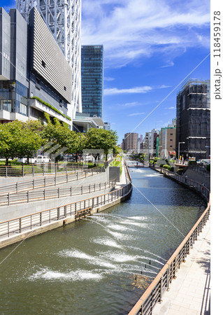 北十間川と東京スカイツリータウン 118459178