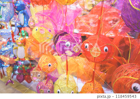 Aug 31 2024 the paper lantern, store at tai kiu market, hk Aug 31 2024 the paper lantern, store at tai kiu market, hk 118459543