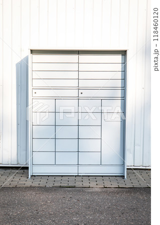 White parcel locker for receiving and sending parcels White parcel locker for receiving and sending parcels 118460120
