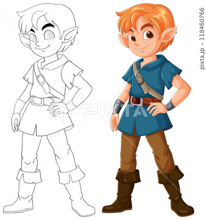 Fantasy Elf Character Illustration Fantasy Elf Character Illustration 118460766