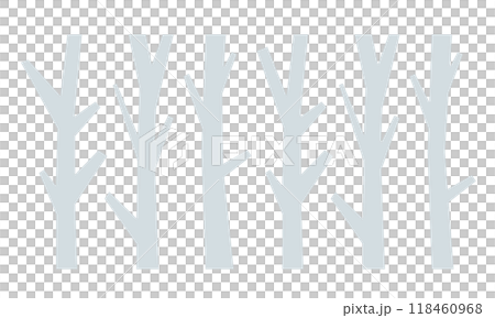 Scandinavian style illustrations, trees, birch, trees, forest 118460968