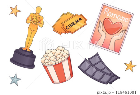 Cinema icons set 118461081