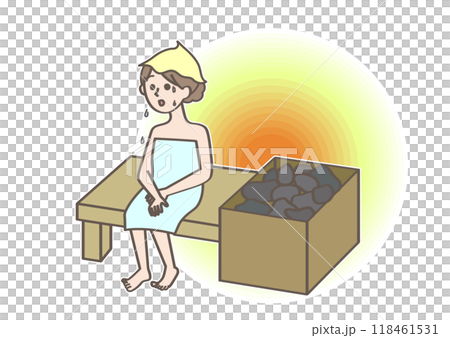 進入桑拿的女人 118461531