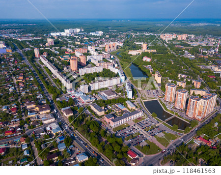 Aerial view of Russian city Chekhov Aerial view of Russian city Chekhov 118461563