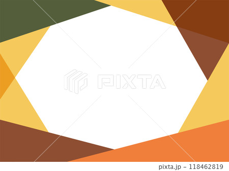 シンプルなフレーム背景素材-秋の味覚 シンプルなフレーム背景素材-秋の味覚 118462819