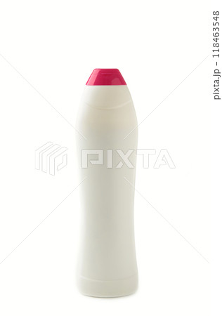 Plastic container of cleaning product isolated over white background 118463548