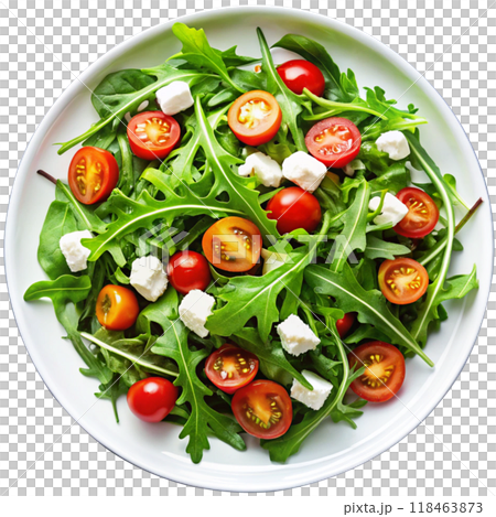 salad with tomatoes and mozzarella 118463873