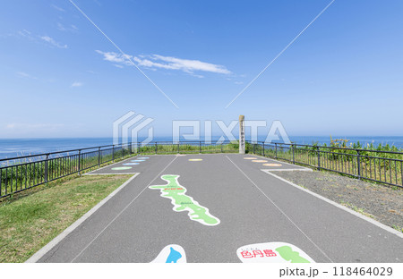 北海道根室市　本土最東端　夏の納沙布岬の風景 118464029