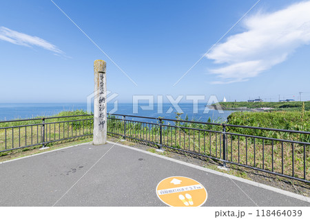 北海道根室市　本土最東端　夏の納沙布岬の風景 118464039