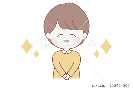 優しい笑顔が輝くシンプルでかわいい女性 118464502