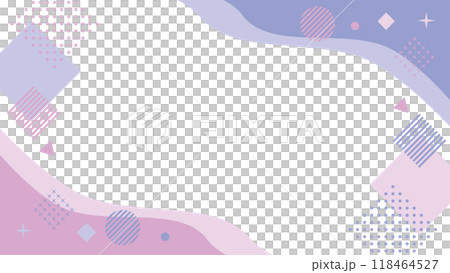 抽象幾何框架紫色孟菲斯向量 118464527