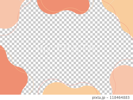 Abstract Shape Frame Orange 118464883