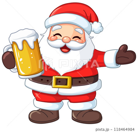 Santa with Beer 118464984