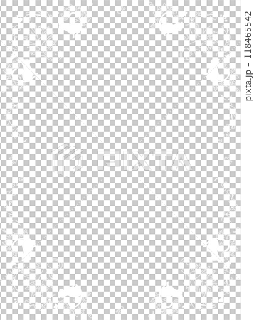 ネコのバロック風オーナメントフレーム 118465542