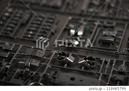 Black plastic model kit Black plastic model kit 118465799