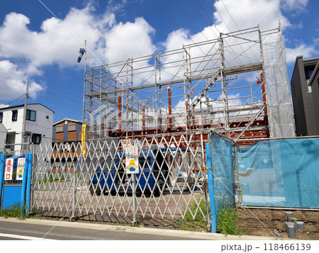 集合住宅の工事現場 集合住宅の工事現場 118466139