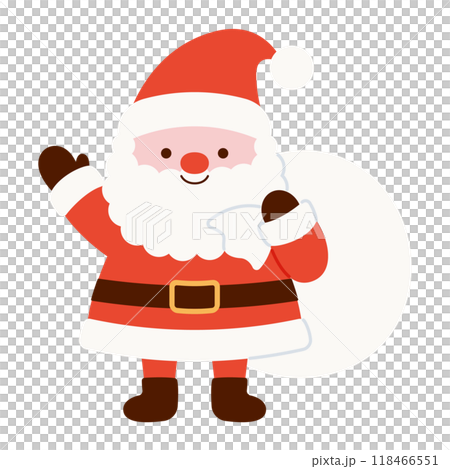 聖誕老人背著一袋禮物的插圖 聖誕老人背著一袋禮物的插圖 118466551