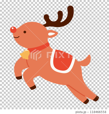 奔跑的馴鹿的插圖 118466558