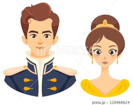 Royal Couple in Elegant Attire 118466624