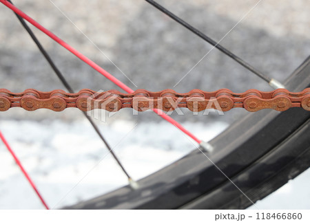 自転車チェーンのサビ 自転車チェーンのサビ 118466860