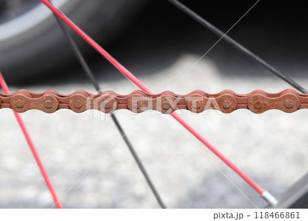 自転車チェーンのサビ 118466861