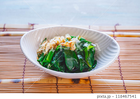 ツルムラサキのおひたし 118467541