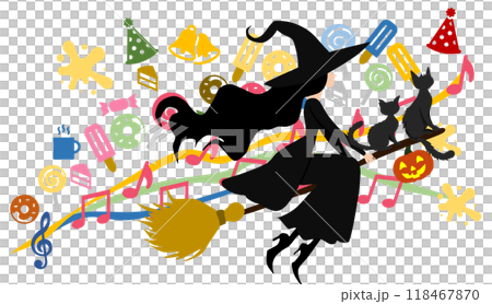 魔女のイラスト(ハロウィーン) 魔女のイラスト(ハロウィーン) 118467870