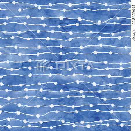 Hand drawn watercolor painting seamless pattern 118469095