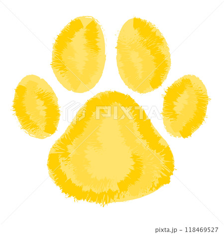 Illustration of dog's paw in crayon for puppy, decoration, sticker, cute patches, shirt print, adopt pet, rescue animal, foster home, shelter, logo, icon, label, sign, symbol, brooch, pin, vet Illustration of dog's paw in crayon for puppy, decoration, sticker, cute patches, shirt print, adopt pet, rescue animal, foster home, shelter, logo, icon, label, sign, symbol, brooch, pin, vet 118469527