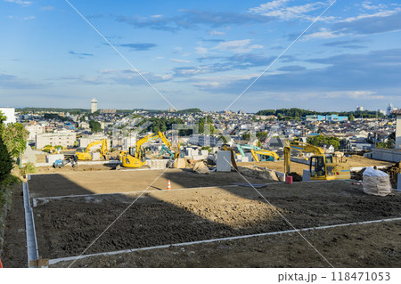 住宅地の造成工事 118471053