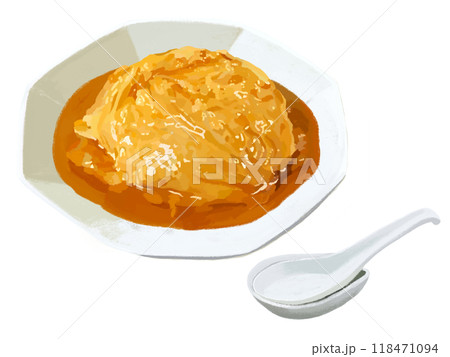 天津飯(レンゲ付き)グリンピースなし 天津飯(レンゲ付き)グリンピースなし 118471094