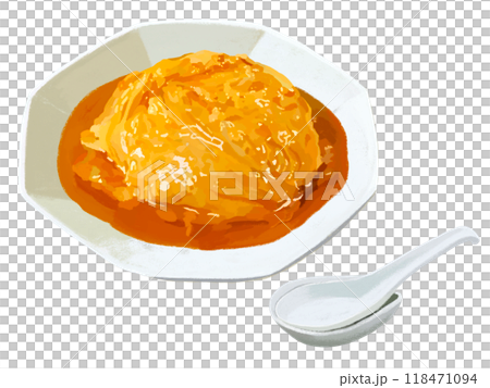 天津飯(レンゲ付き)グリンピースなし 天津飯(レンゲ付き)グリンピースなし 118471094