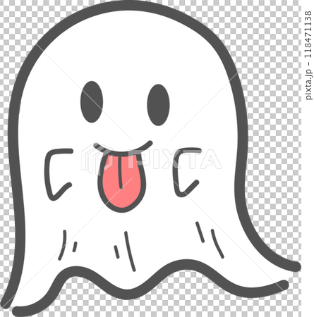 かわいいお化けのイラスト 118471138