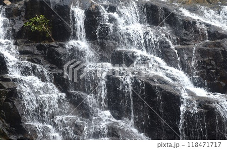 Sa Lad Dai waterfalll in forest at Banna travel location on Thailand 118471717
